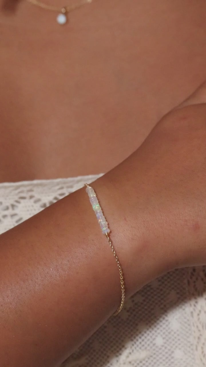 Opal Bar Bracelet