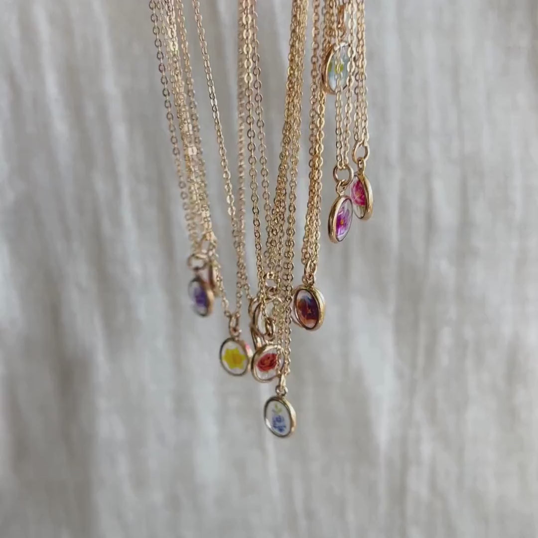 Baby Bloom Birth Flower Necklace