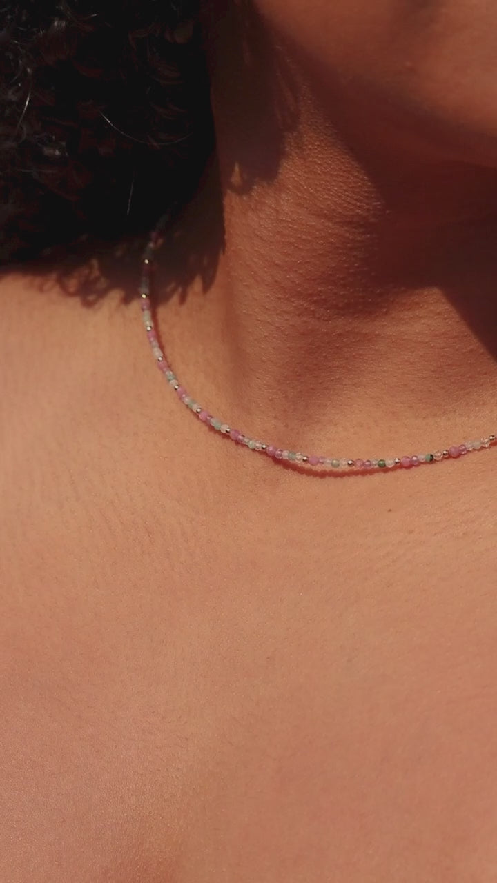 Rainbow Gemstone Necklace