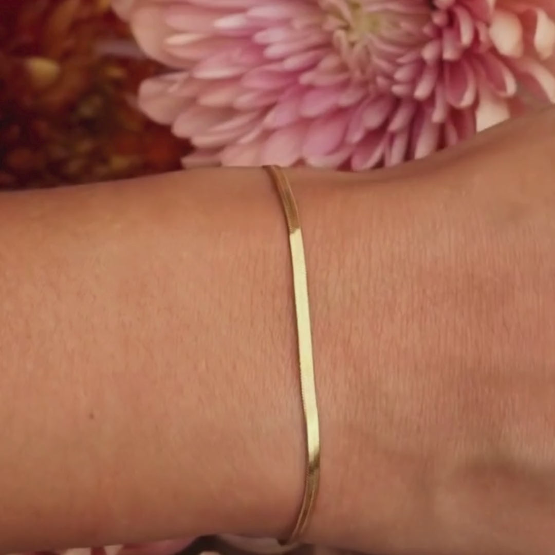 Herringbone Chain Bracelet