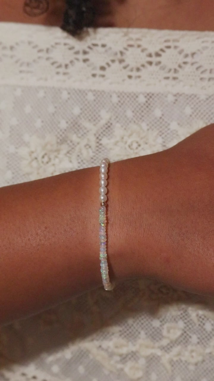 Pearl & Opal Bracelet