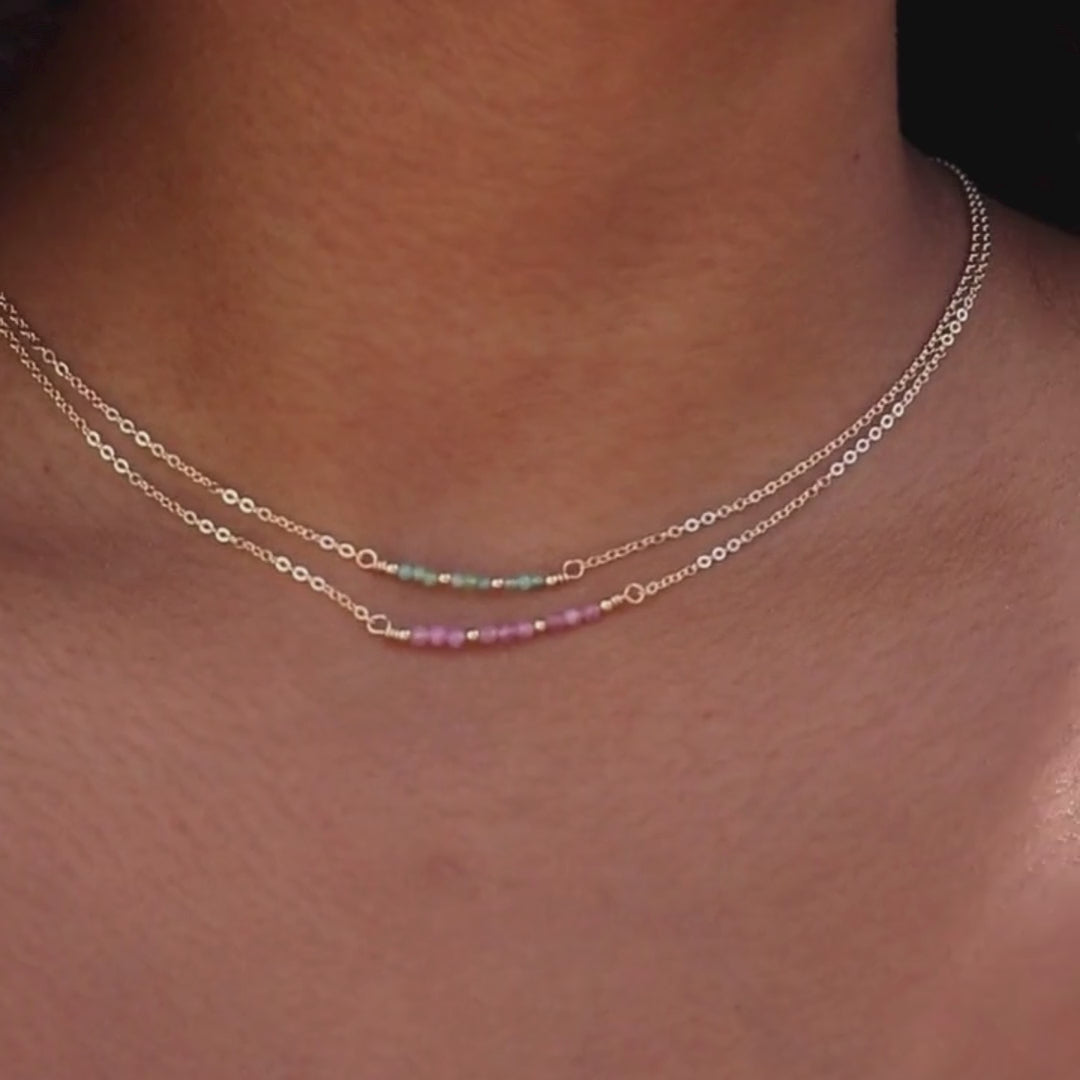 Birthstone Bar Necklace