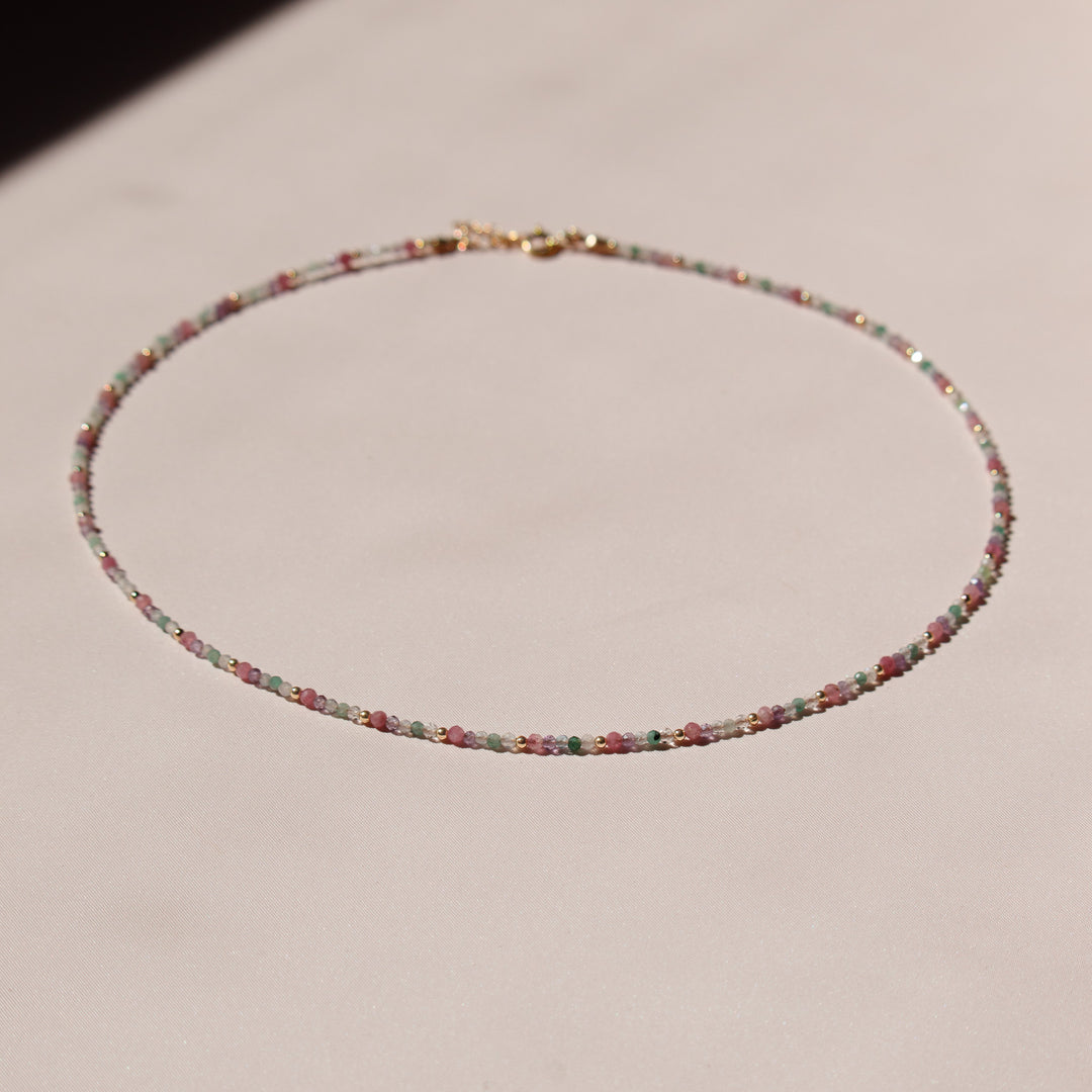 Rainbow Gemstone Necklace