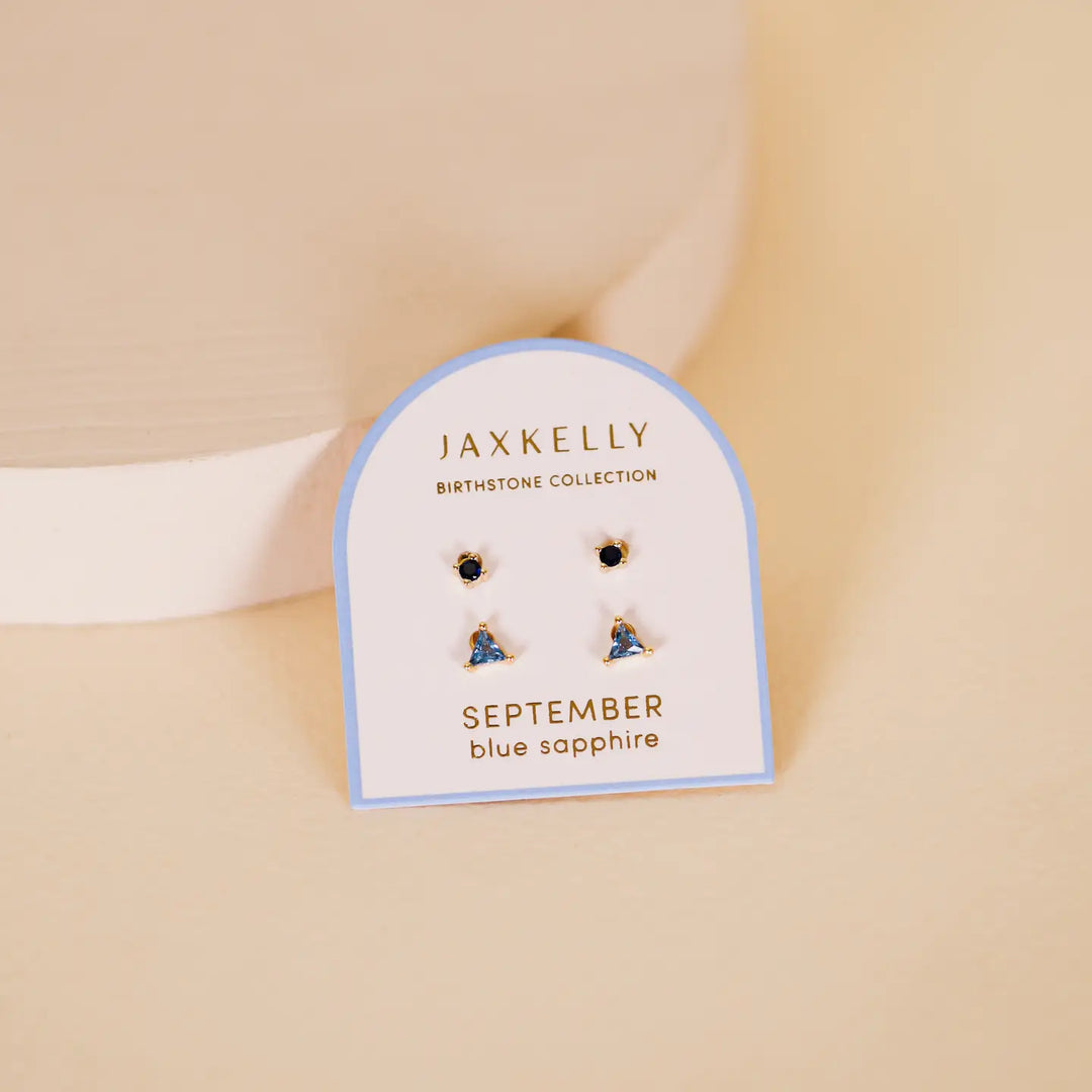 Birthstone Stud Earring Set