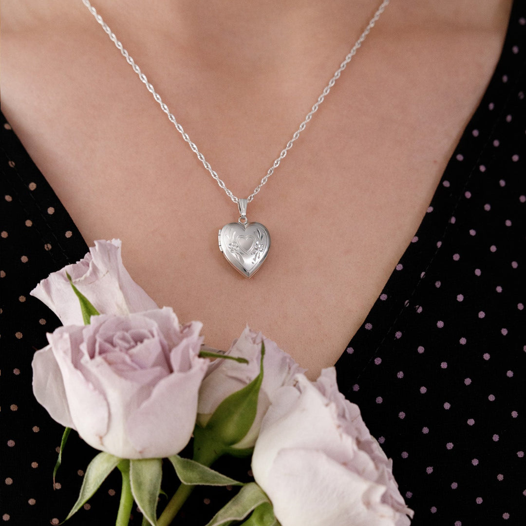 Engraved Heart Locket