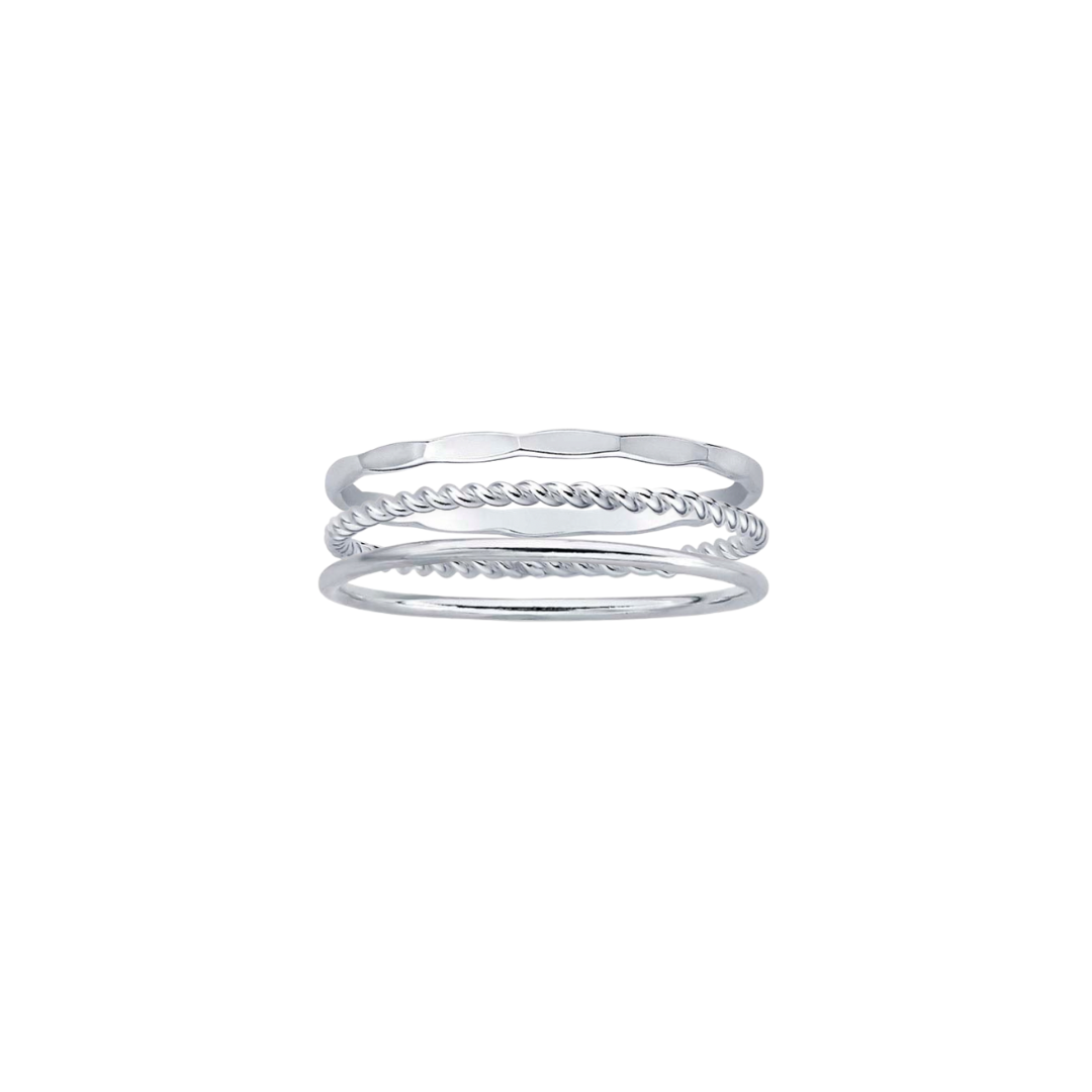 Silver Stacking Rings