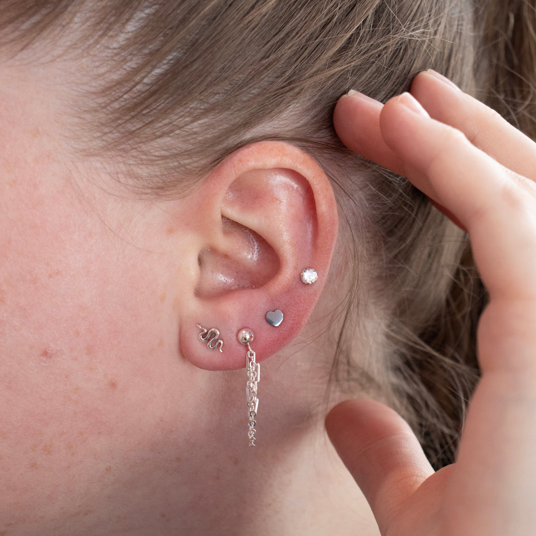 Titanium Tiny Heart Studs