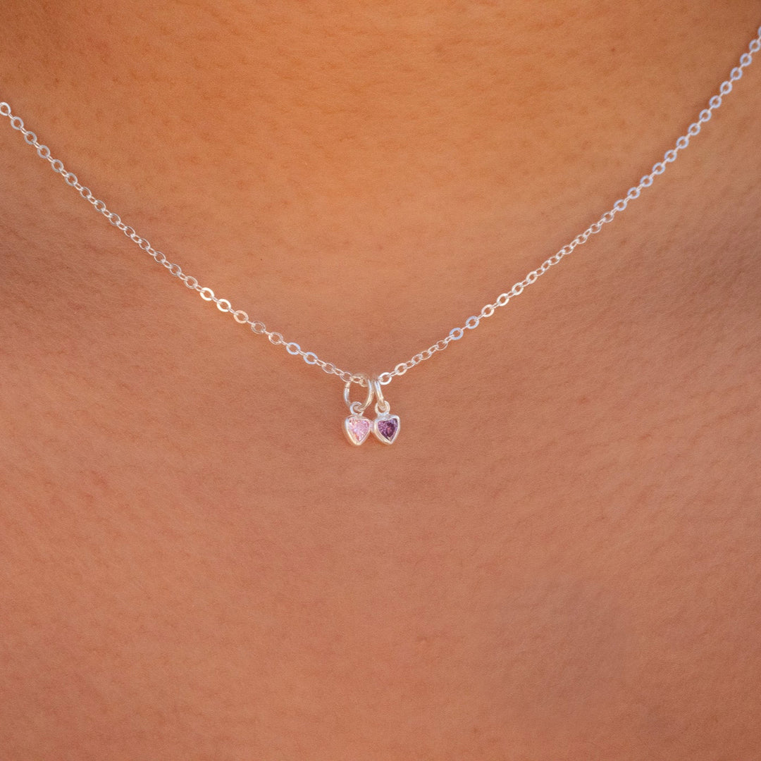Heart Birthstone Necklace