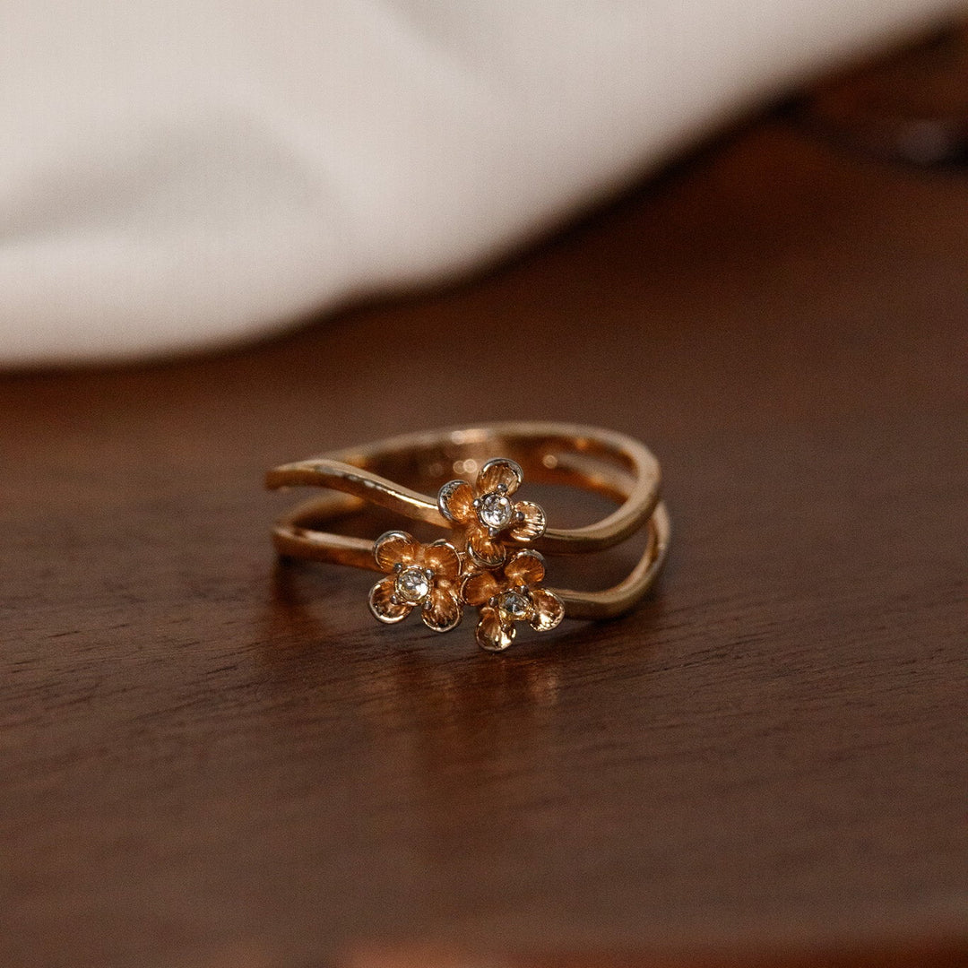 Bague vintage Avon Flower Brights
