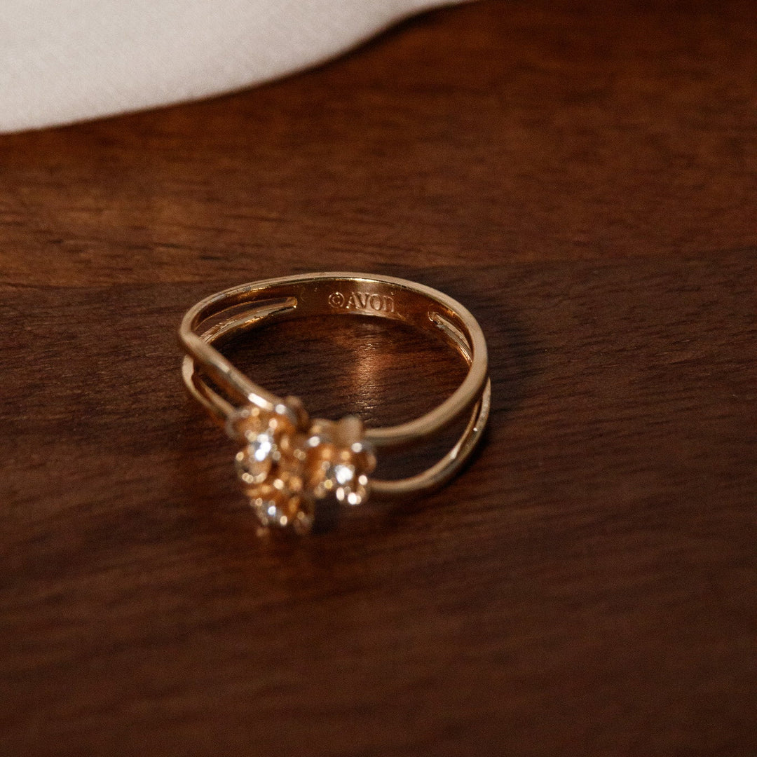 Bague vintage Avon Flower Brights