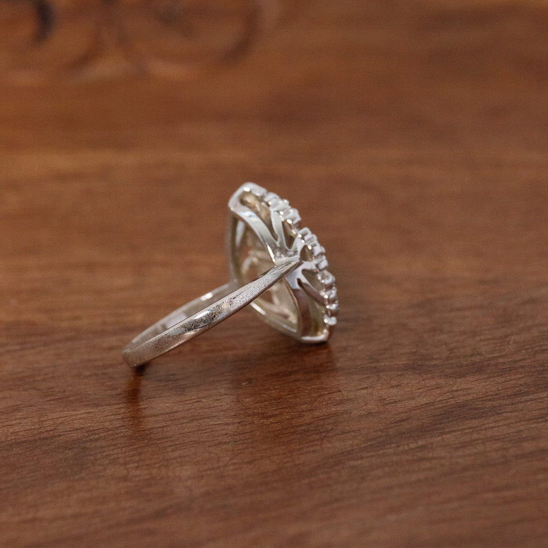 Vintage 1980 Avon Chesterfield Art Deco Rhinestone Ring