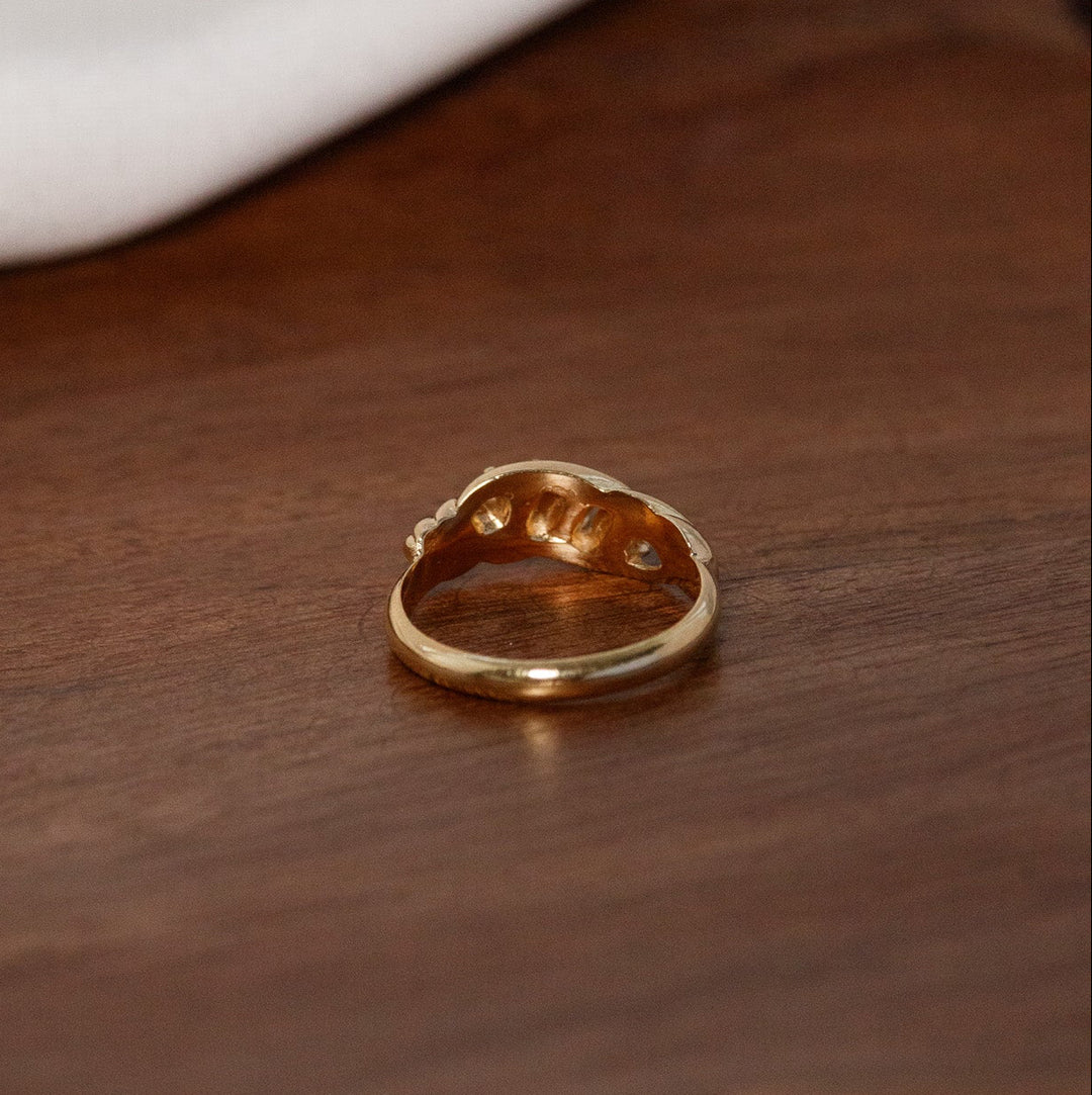 Vintage Avon Green Stone