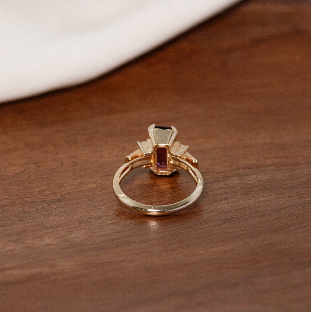 Vintage Avon Faux Amethyst Glass Ring