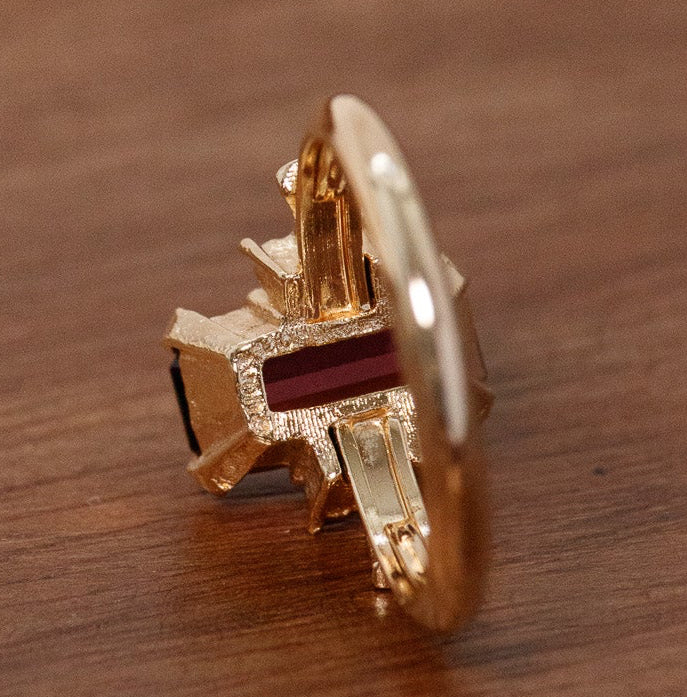 Vintage Avon Faux Amethyst Glass Ring