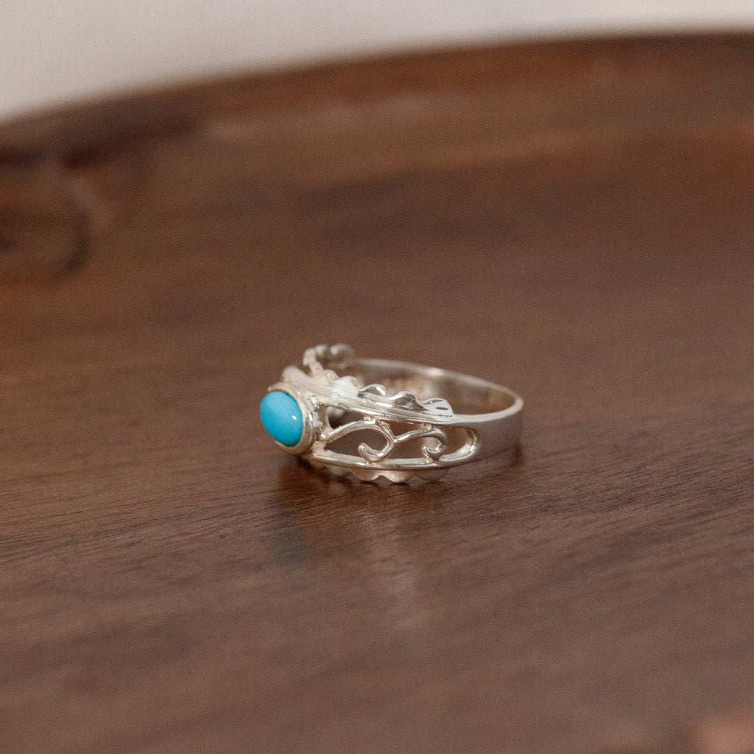 Vintage Sterling Silver Turquoise Ring