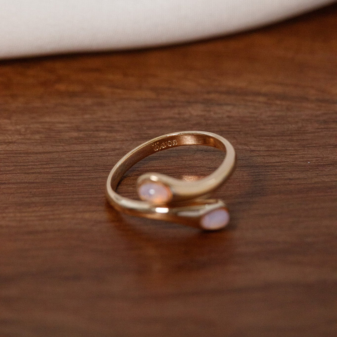 Vintage Avon Double Opal Ring