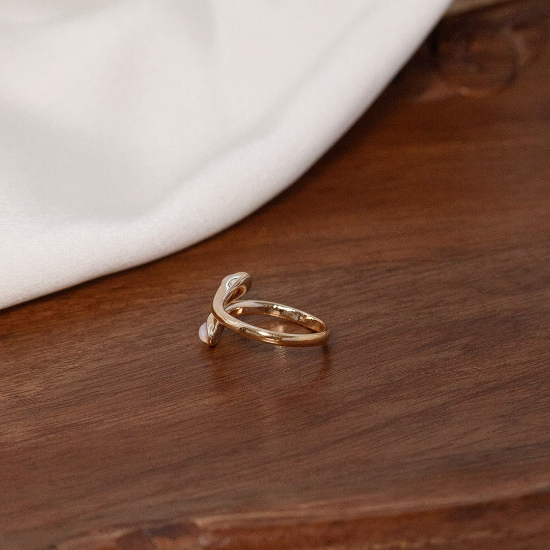 Vintage Avon Double Opal Ring