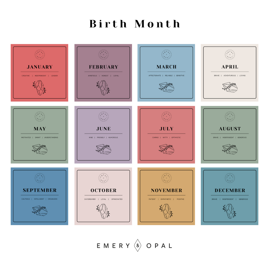 Collier avec pierre de naissance