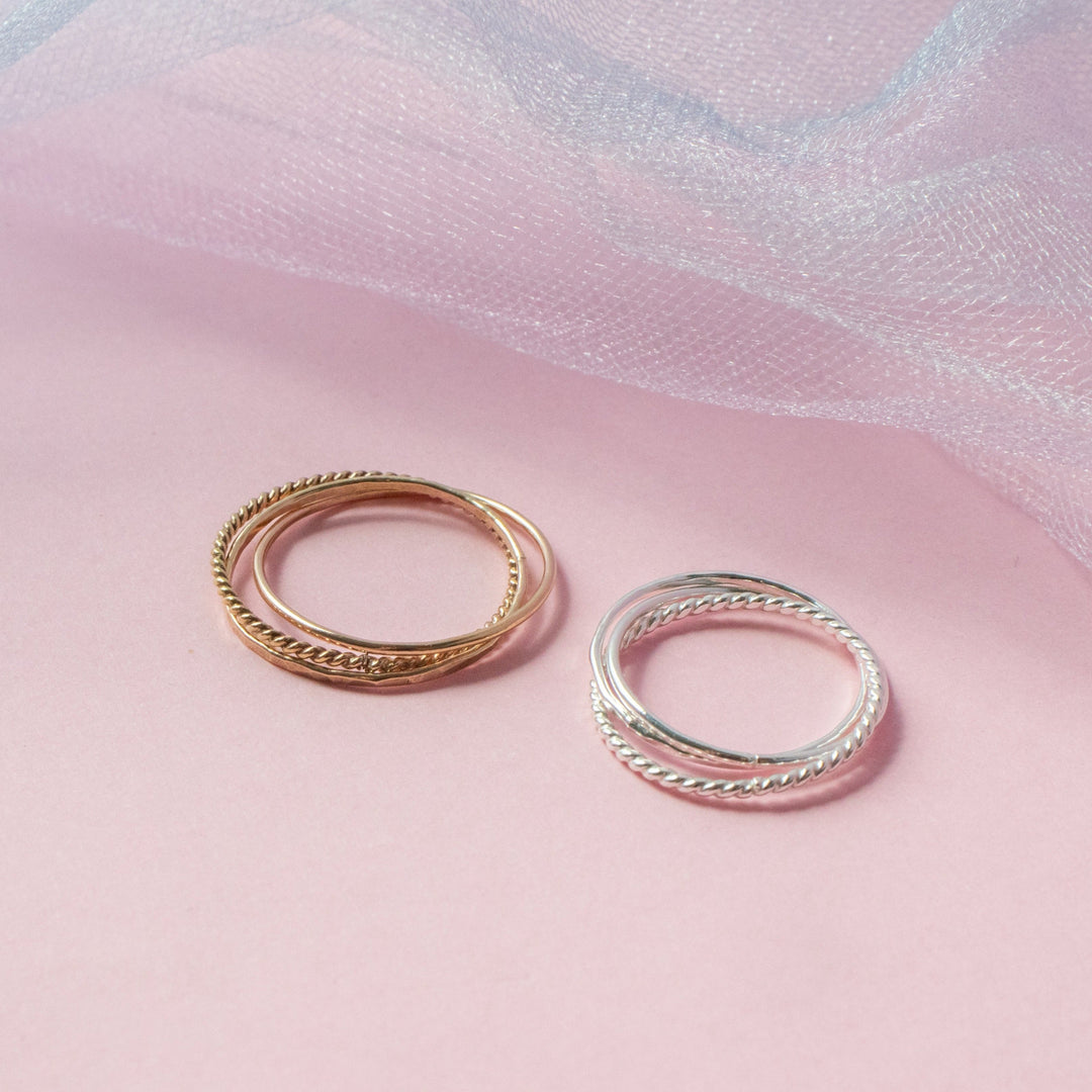 Anneau anti-inquiétude à triple roulement