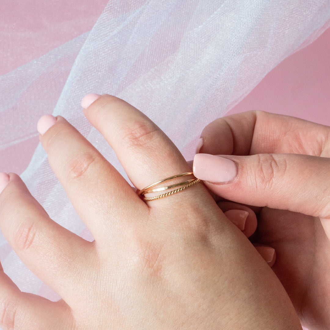 Anneau anti-inquiétude à triple roulement