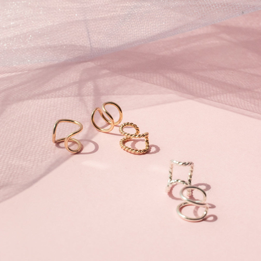 Double Ear Cuffs - No piercing