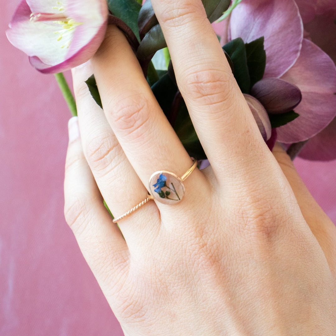 Bague Fleur Pressée