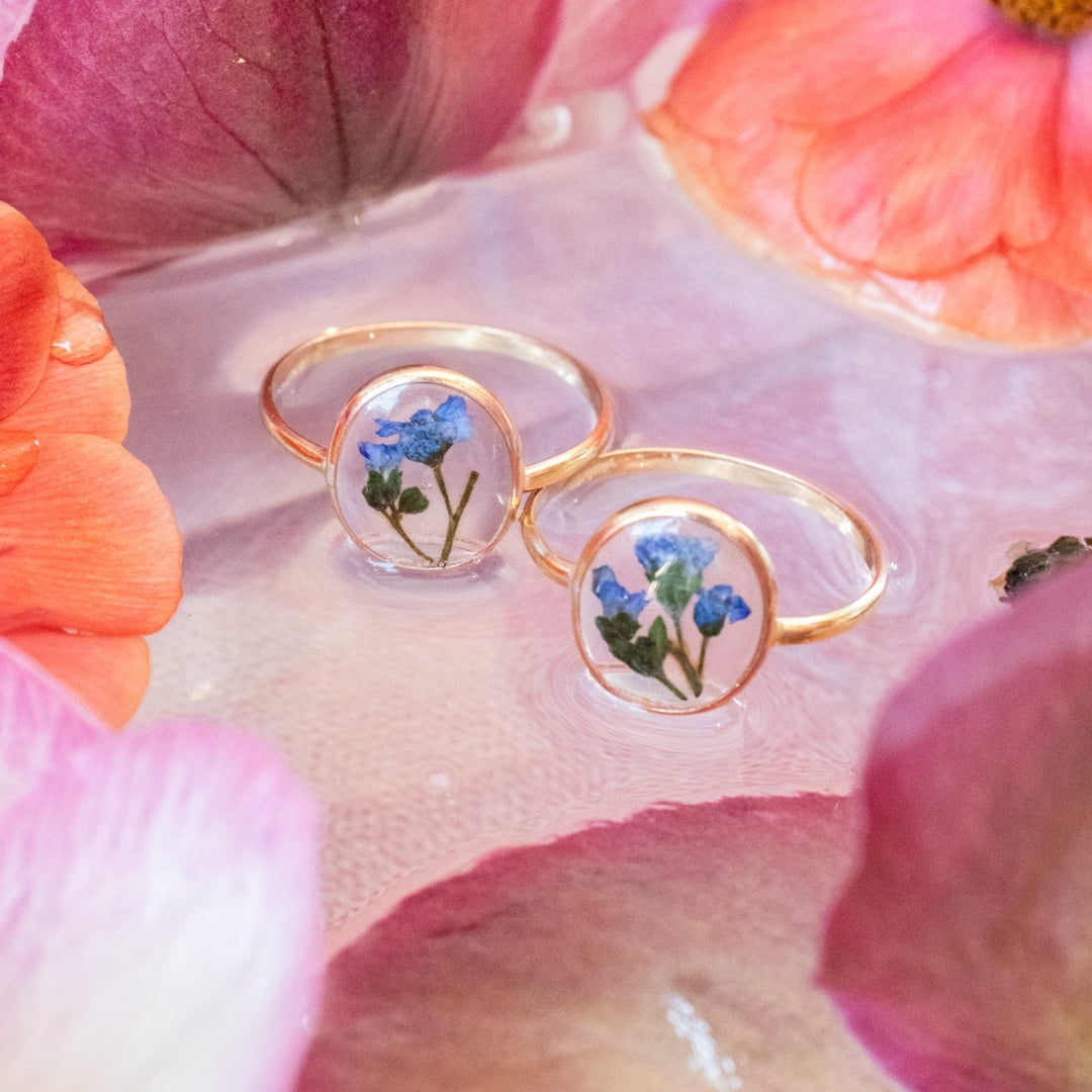 Bague Fleur Pressée