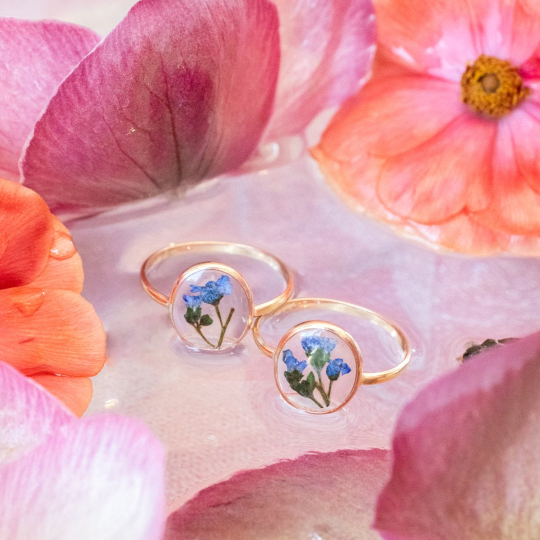 Bague Fleur Pressée