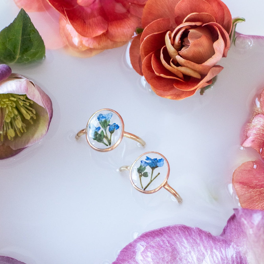 Bague Fleur Pressée