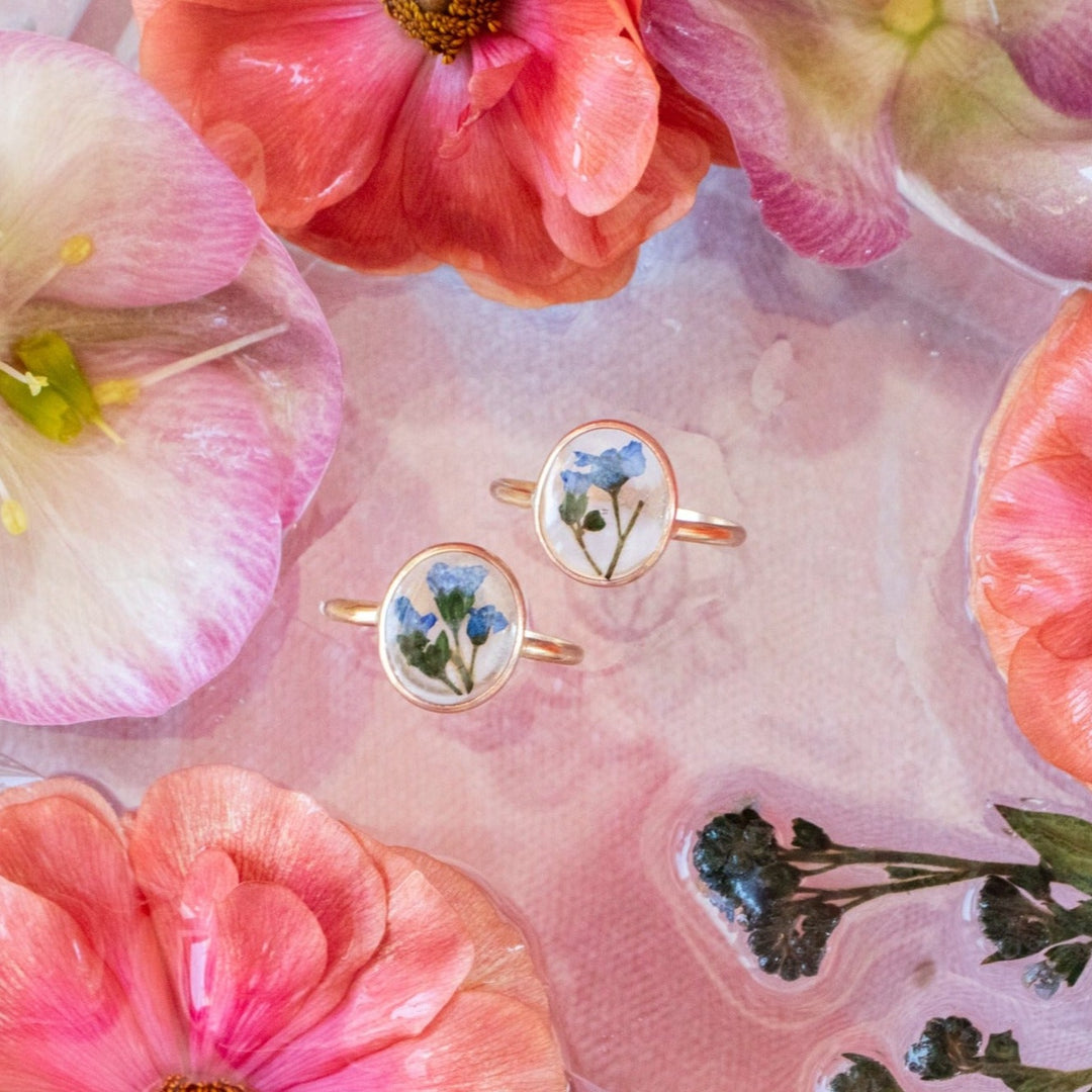 Bague Fleur Pressée