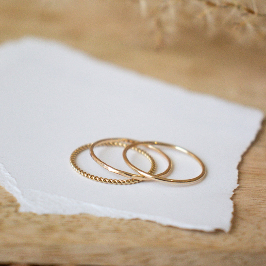 Gold Stacking Rings