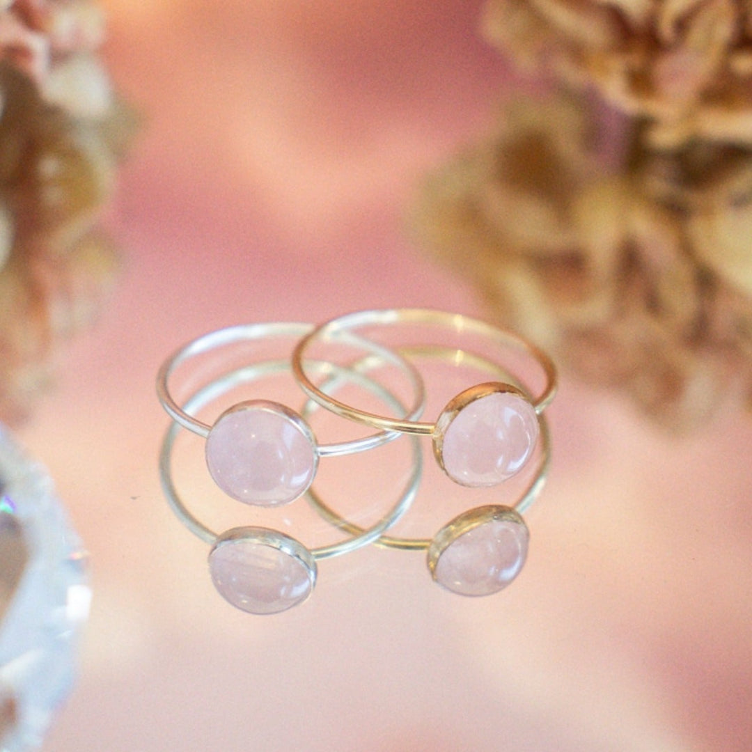 Grande Bague Quartz Rose