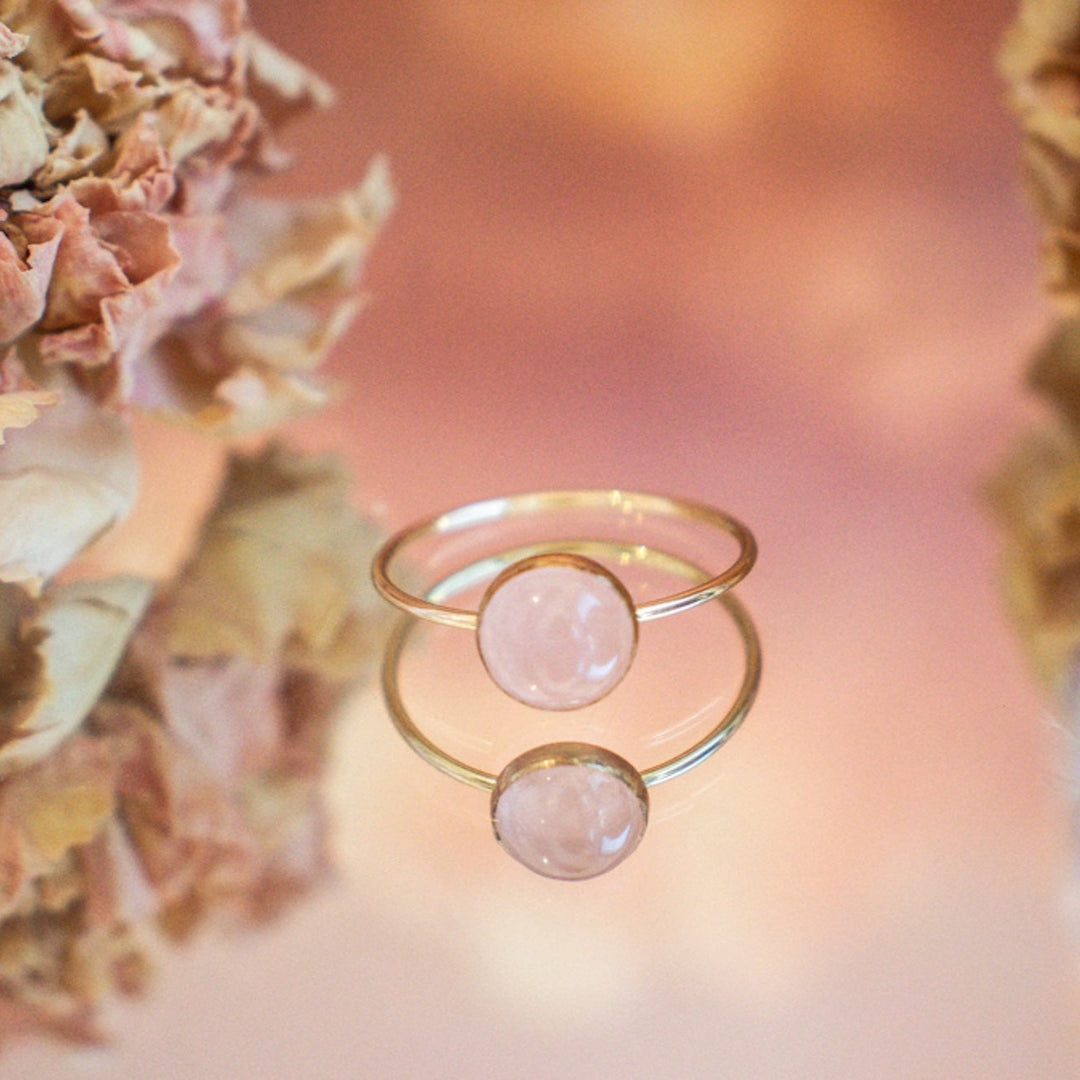 Grande Bague Quartz Rose