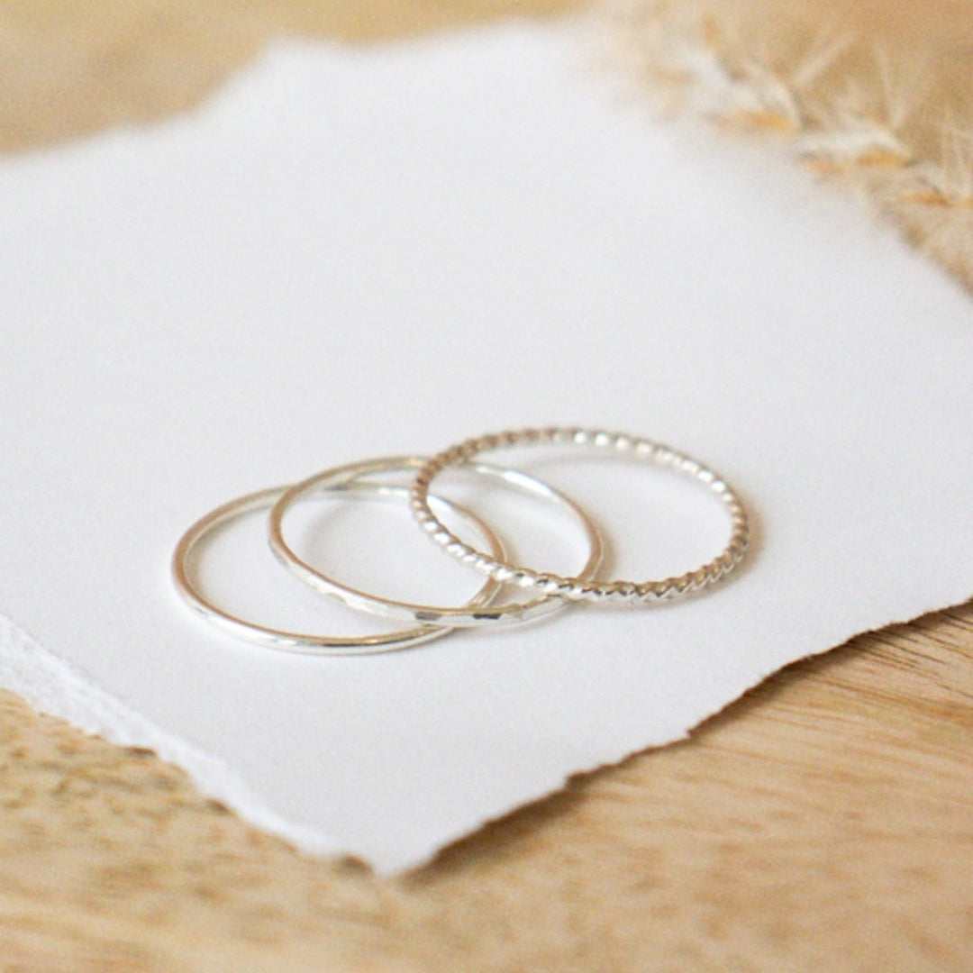 Silver Stacking Rings