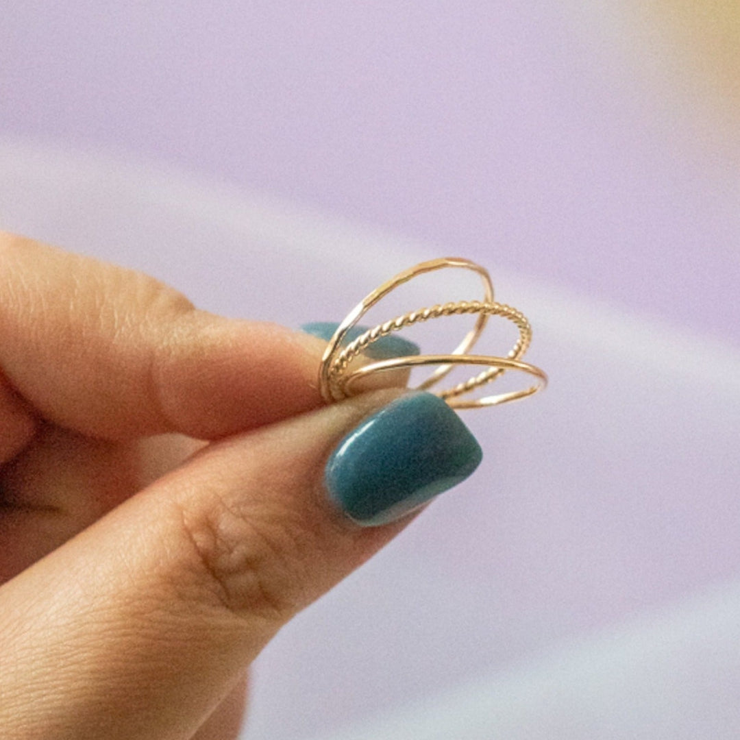 Gold Stacking Rings