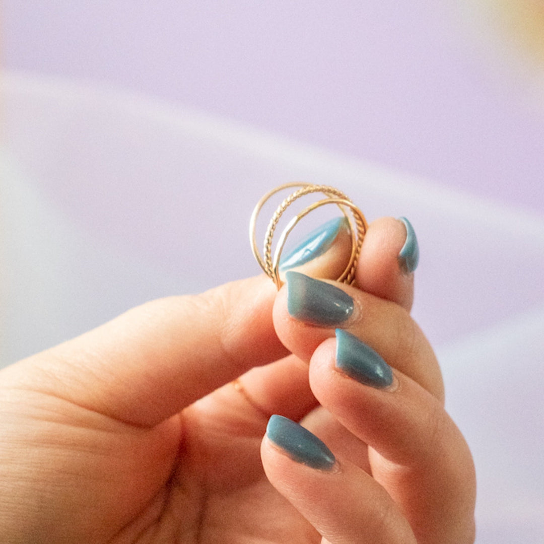 Gold Stacking Rings