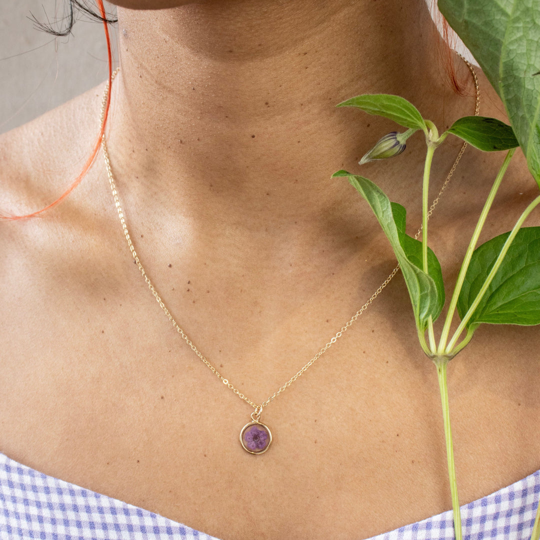 Collier de fleurs pressées Blossom