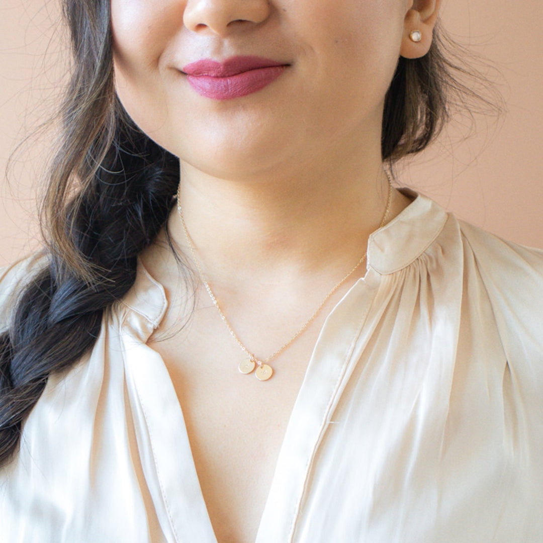 Dainty Custom Initial Necklace