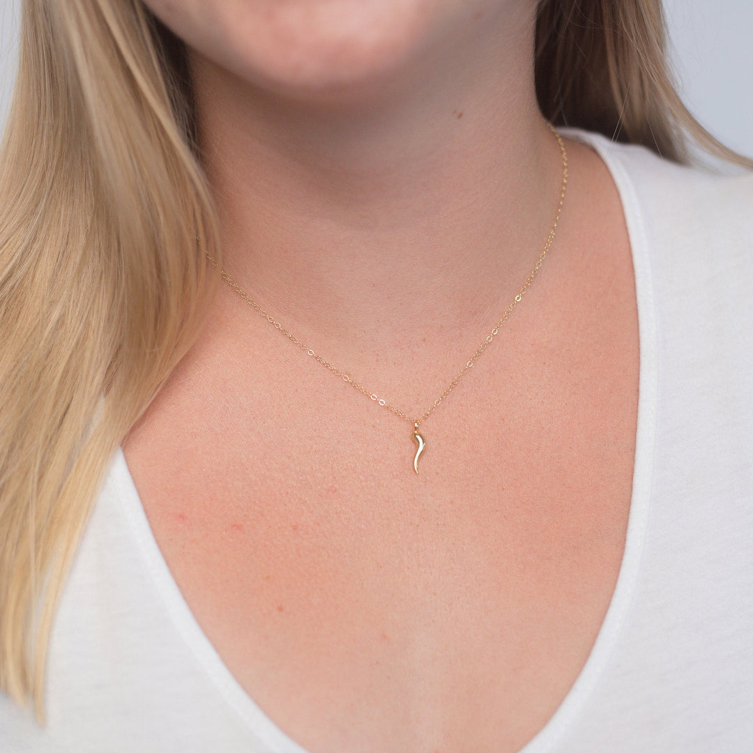 Italian Horn Cornicello Necklace