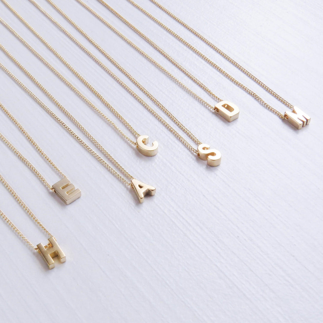 Block Letter Necklace