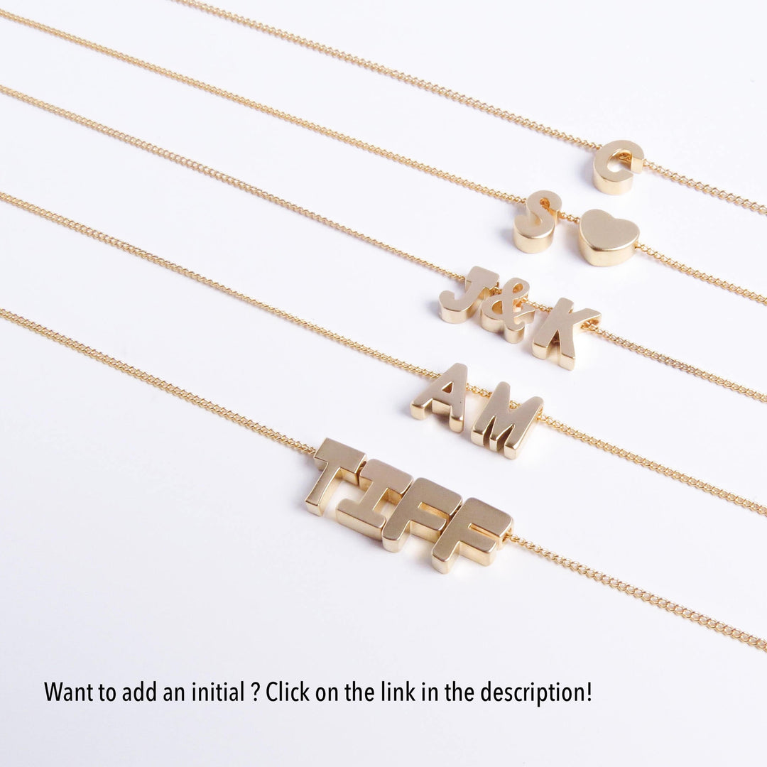 Block Letter Necklace