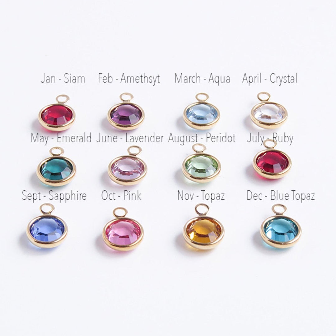 Collier Pierre de Naissance et Initiale Toggle