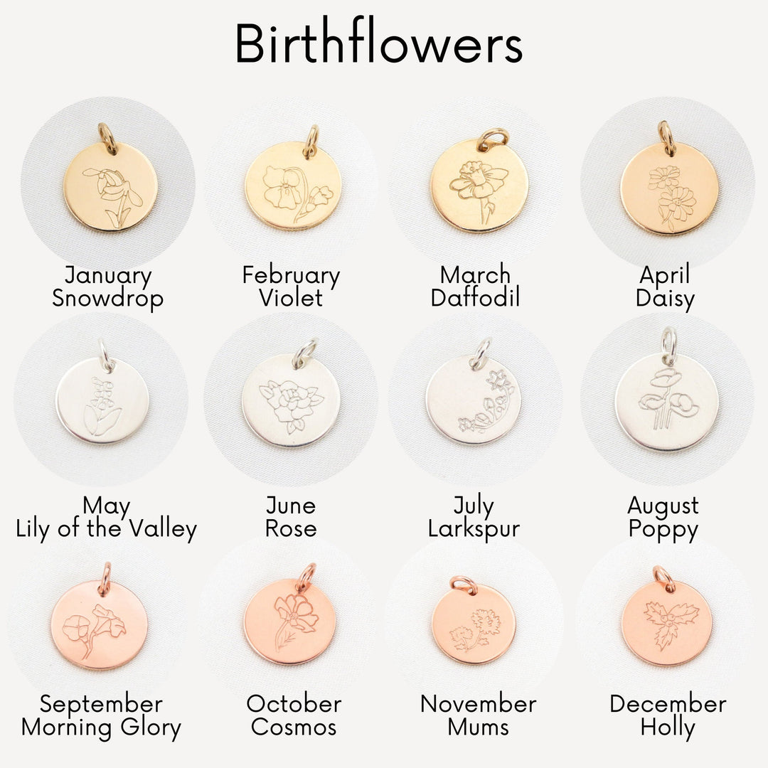 Add-On Birth Flower Charm