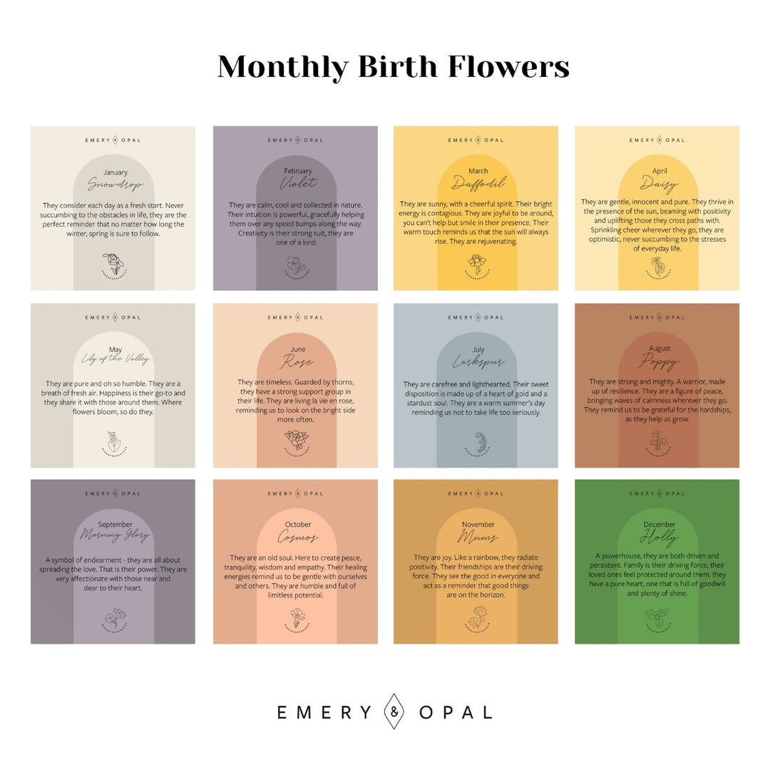 Add-On Birth Flower Charm