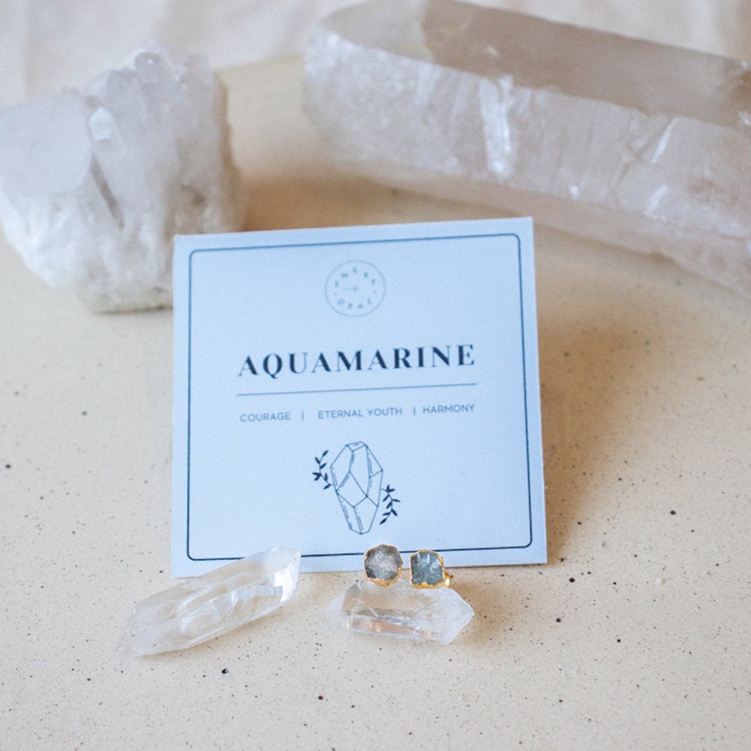 Raw Gemstone Earrings - Terra