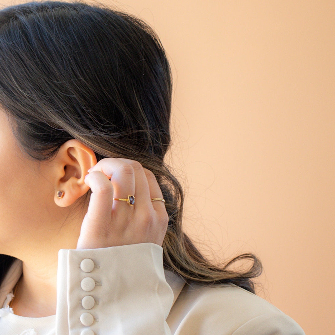 Raw Gemstone Earrings - Terra