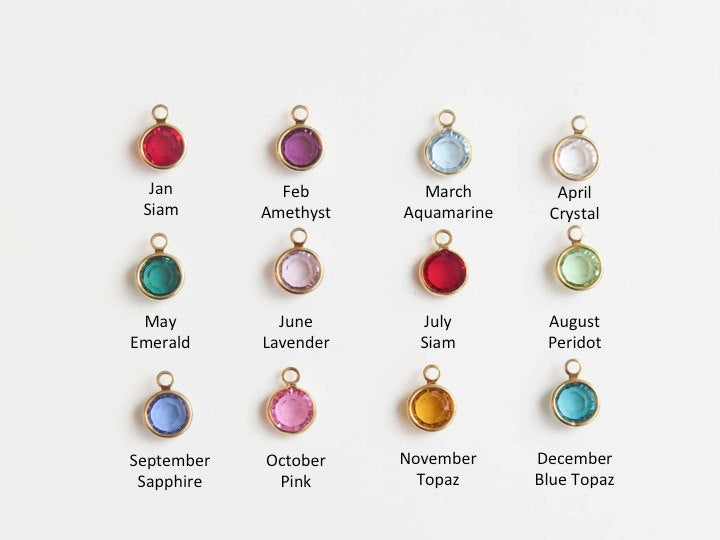 Birthstone and Initial Bracelet